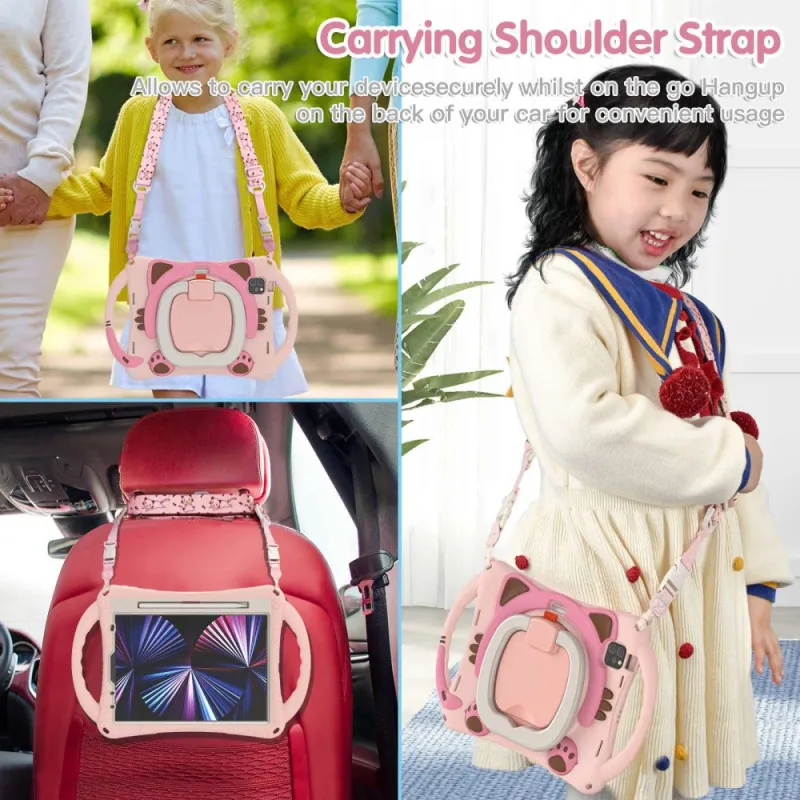 iPad-hoes Air 11 (2024)/Air (2022) (2020)/ Pro 11-standaard en schouderriem